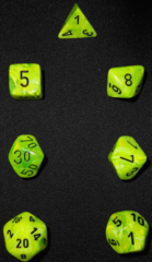 Vortex Bright Green w/black 7-die set
